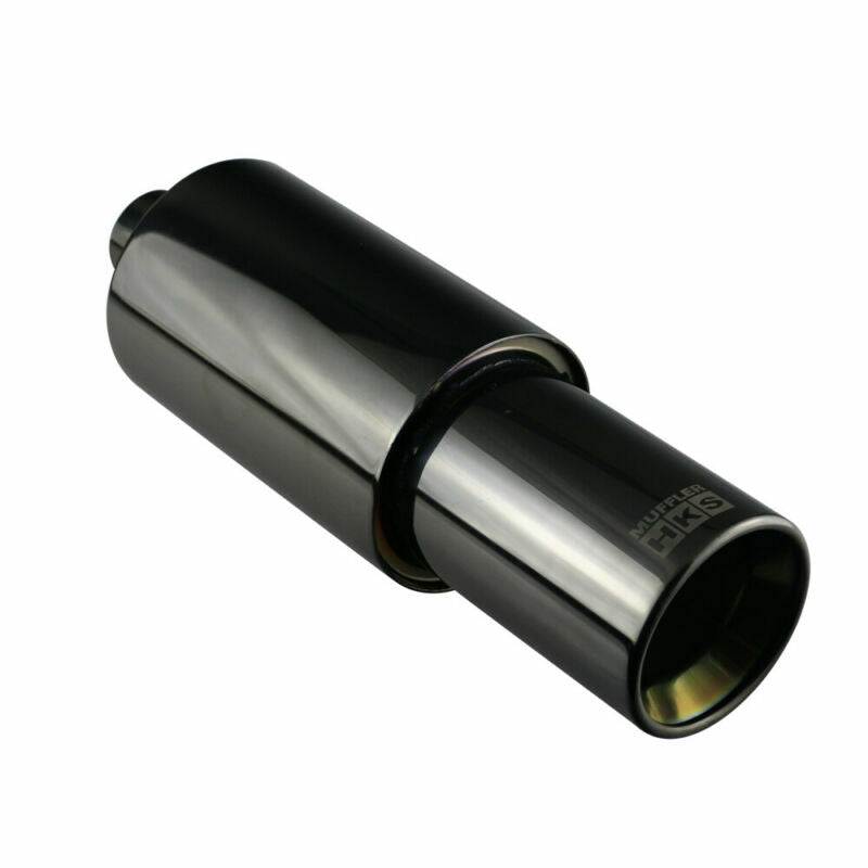 2 ID Straight Flow Racing Exhaust Muffler Outlet 4inch Body 5 500mm Black