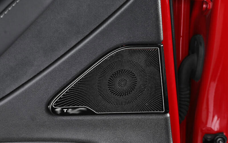 Black Titanium Rear Door Speaker Ring Cover Trim Fit For Model 3 2017-2019 n