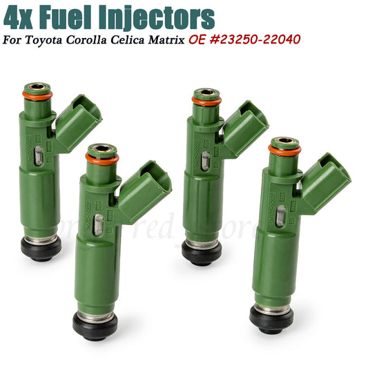 4-piece fuel injector 23250-22040 for Matrix for Corolla and Prizm for Pontiac 1.8L v