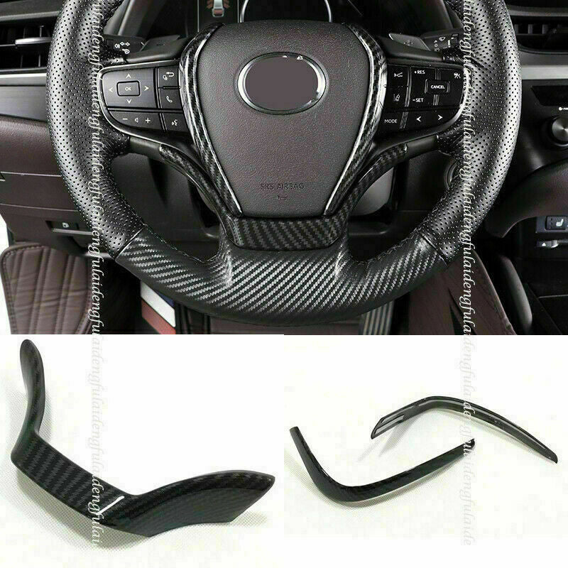 for Lexus ES350/300H 2019-2022 ABS Carbon Fiber Steering Wheel Cover Panel Trim