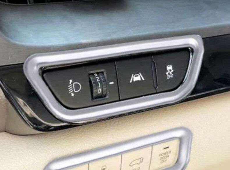 For Kuga Escape 2013-2019 Matte Silver Central Console Air Vent Outlet trim v