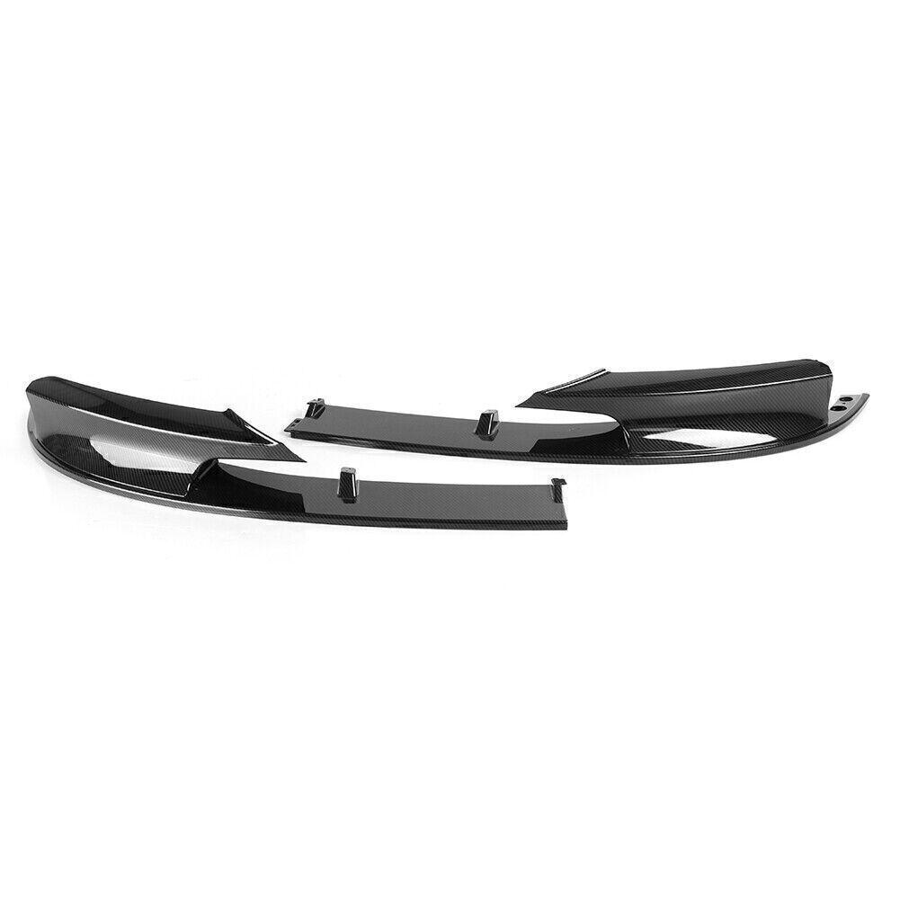 Front Bumper Lip Set Carbon Fiber Style Fit for BMW F30 3 Series M Style 2012-2018