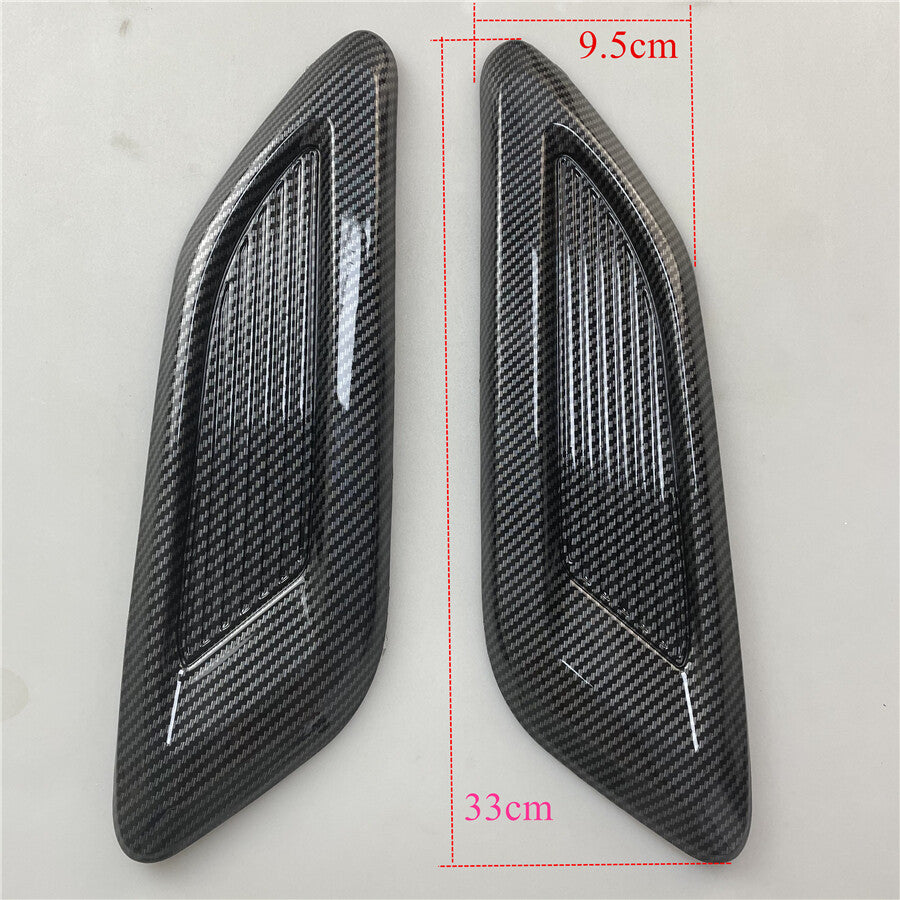3PCS Accessory Car Decorative Air Flow Intake Hood Scoop Vent Bonnet Cover