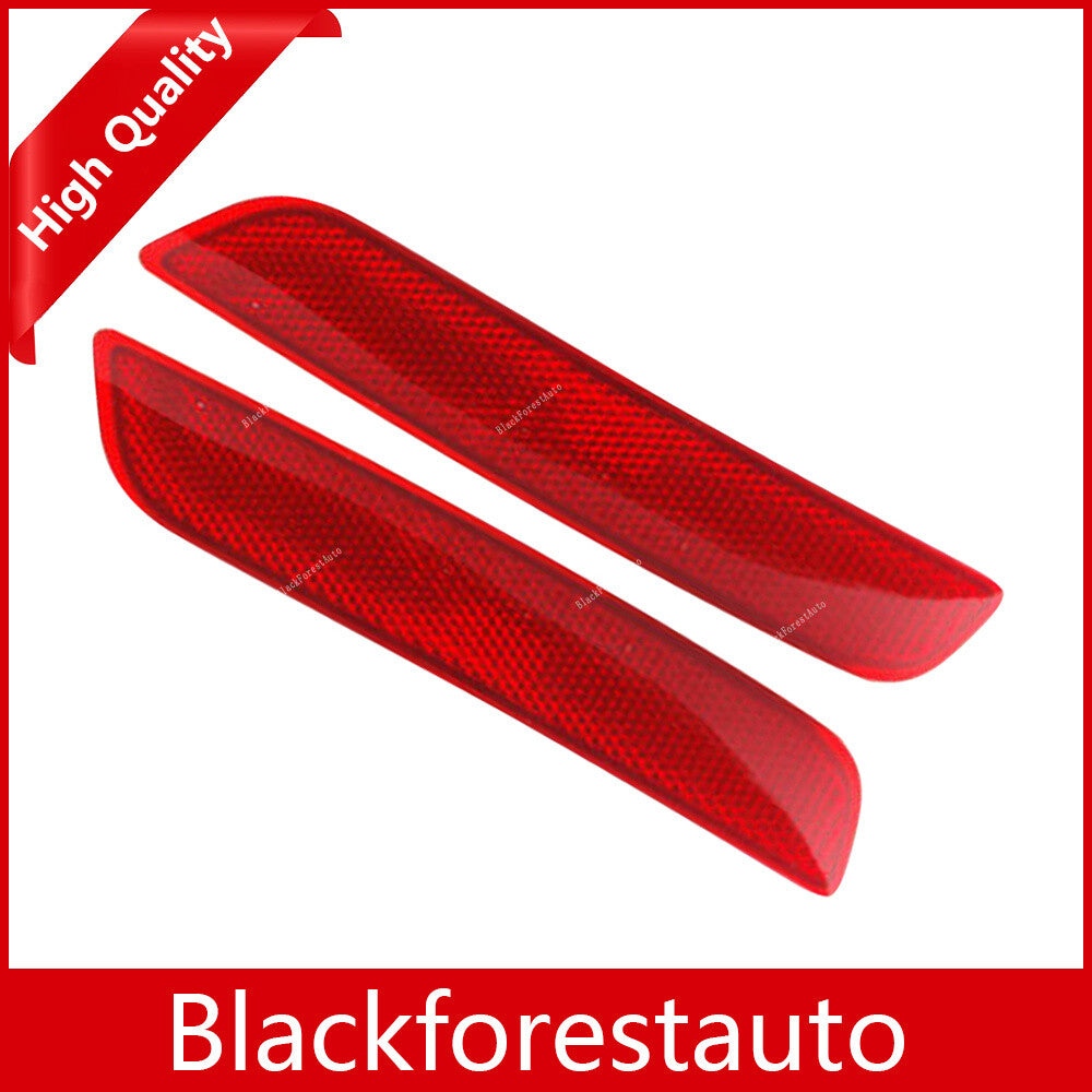 2X Fits for BMW for X5 F15 25dX 28iX 30dX 2013-18 Red Bumper Reflector Light Rear LHRH