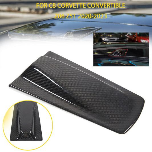 Carbon fiber rear top camera cover trim for C8 for Corvette Adjustable Z06 Z51 2020-24
