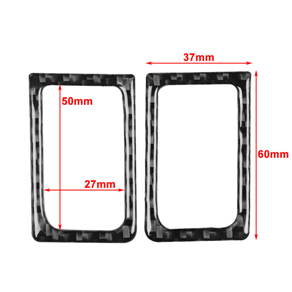 Interior Door Lock Pins Frame Cover Trim for Nissan GTR R35 2008-2020 Black 2pcs