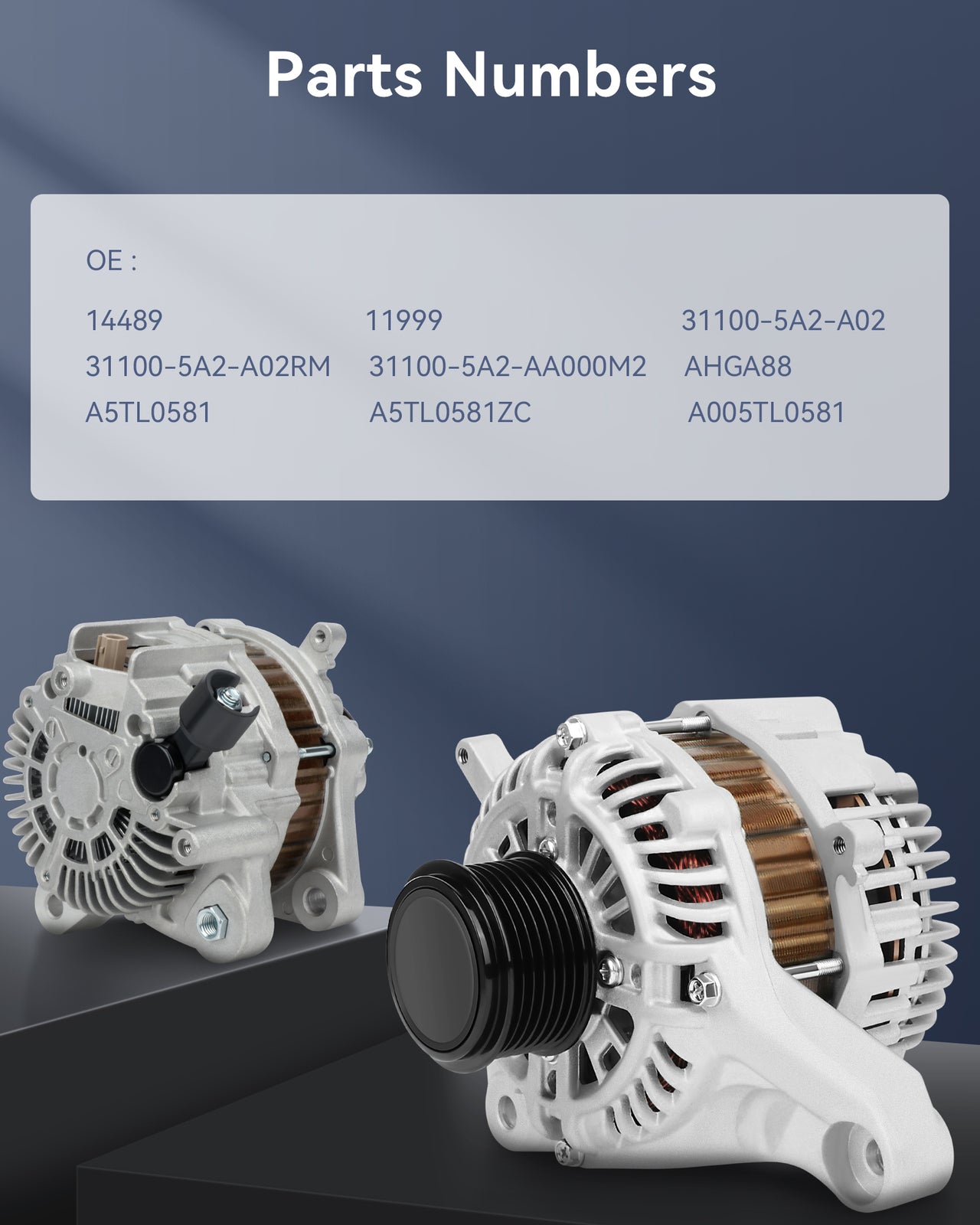 14489 New 110Amp Alternator 12V for 2013-2017 for Honda Accord L4 2.4L 31100-5A2-A02