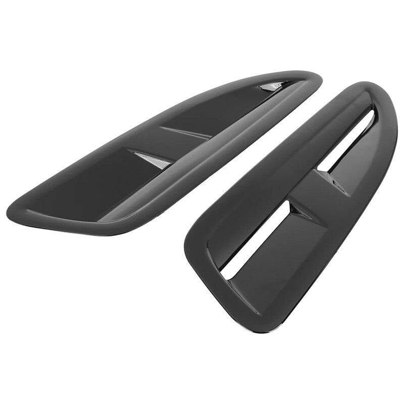 Car Plastic Bonnet Vents Glossy Black for Jaguar XKR/XK8 Front Hood Scoop Vents