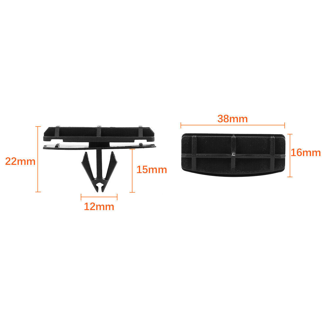 for Jeep for Wrangler Mudguard Flashing Rocker Arm Molded Clip Replacement Part 68039280-AA
