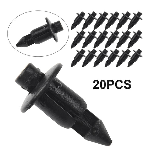 for Suzuki - 20 Pcs 6mm Plastic Rivet Bike Fairing Trims Clips-Set v