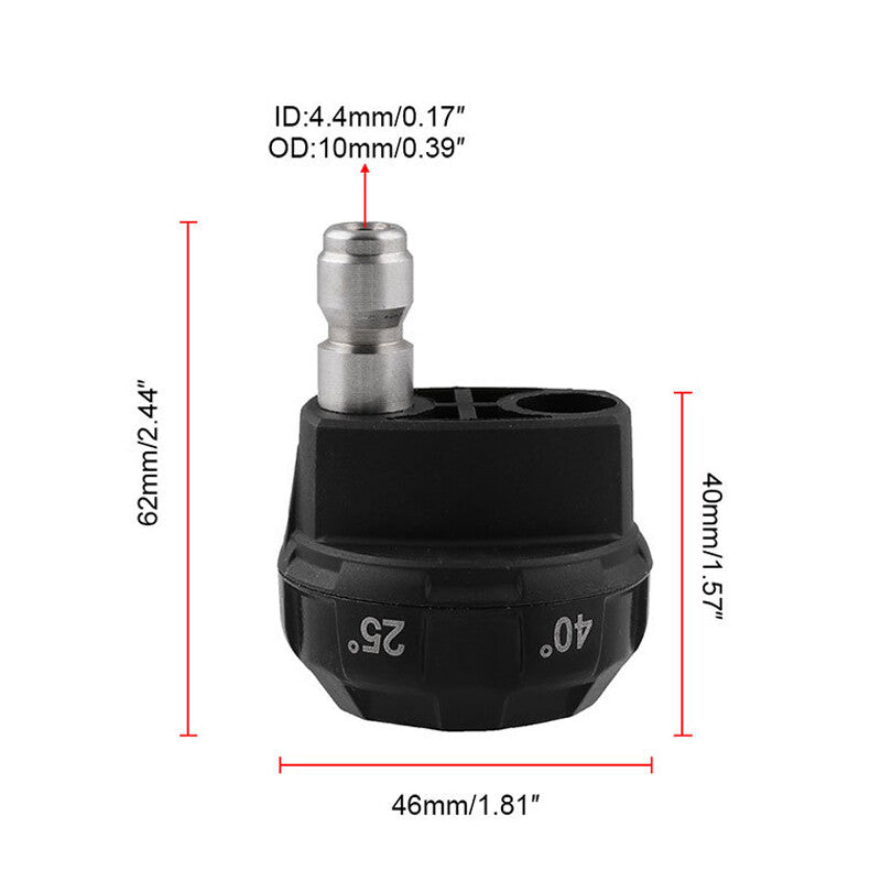 0.17-inch/0.39-inch Car Wash Cleaning Power Pressure Spray Nozzle Hose Quick Connect - n