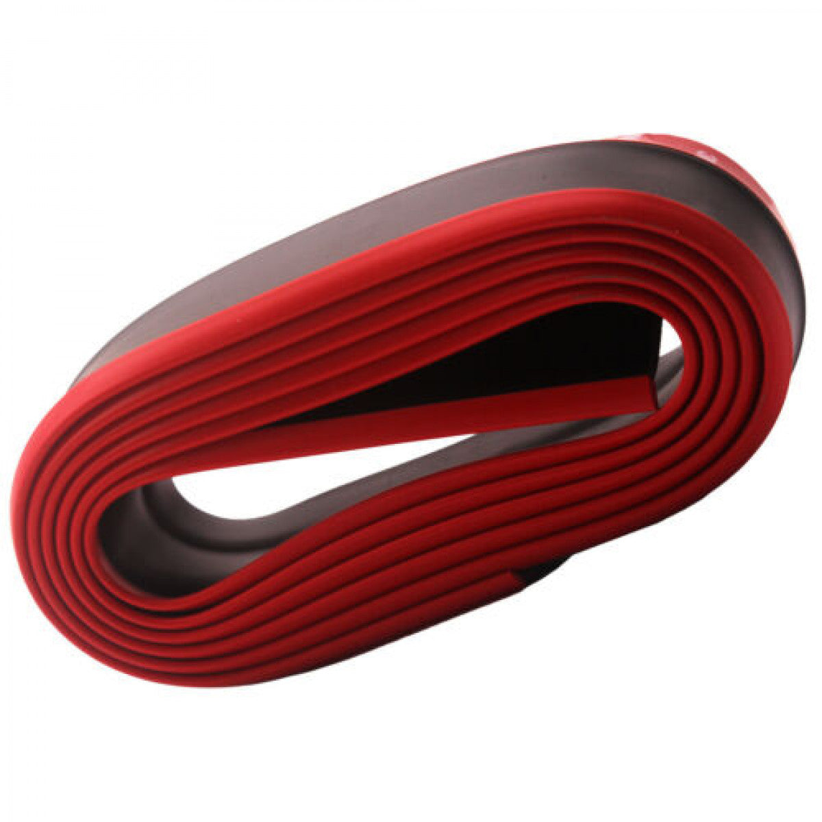 Rubber Soft Protector Front Bumper Lip Splitter Body Spoiler Strip 48mm Red 1Ps n