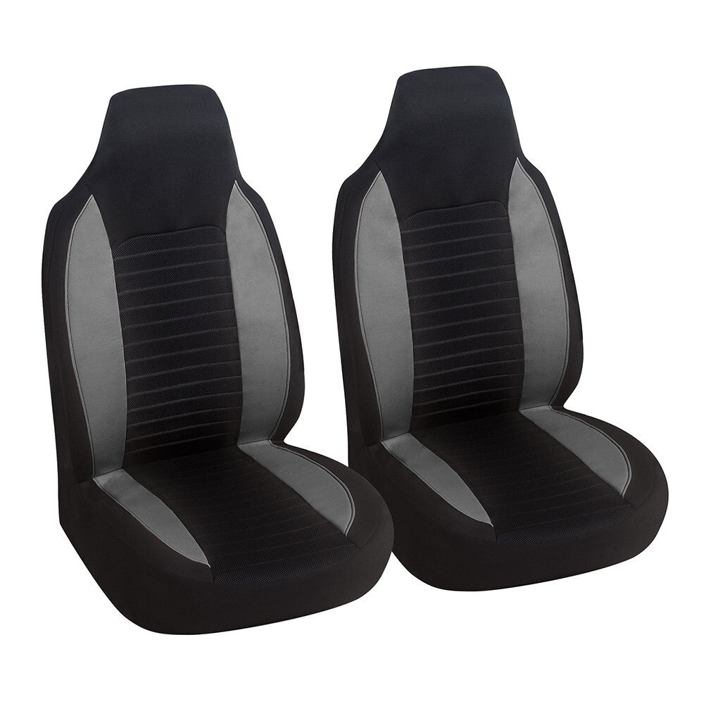 High Back Bucket for Seat Fabric Car for Seat Covers Protector Front Set Accessory Fit