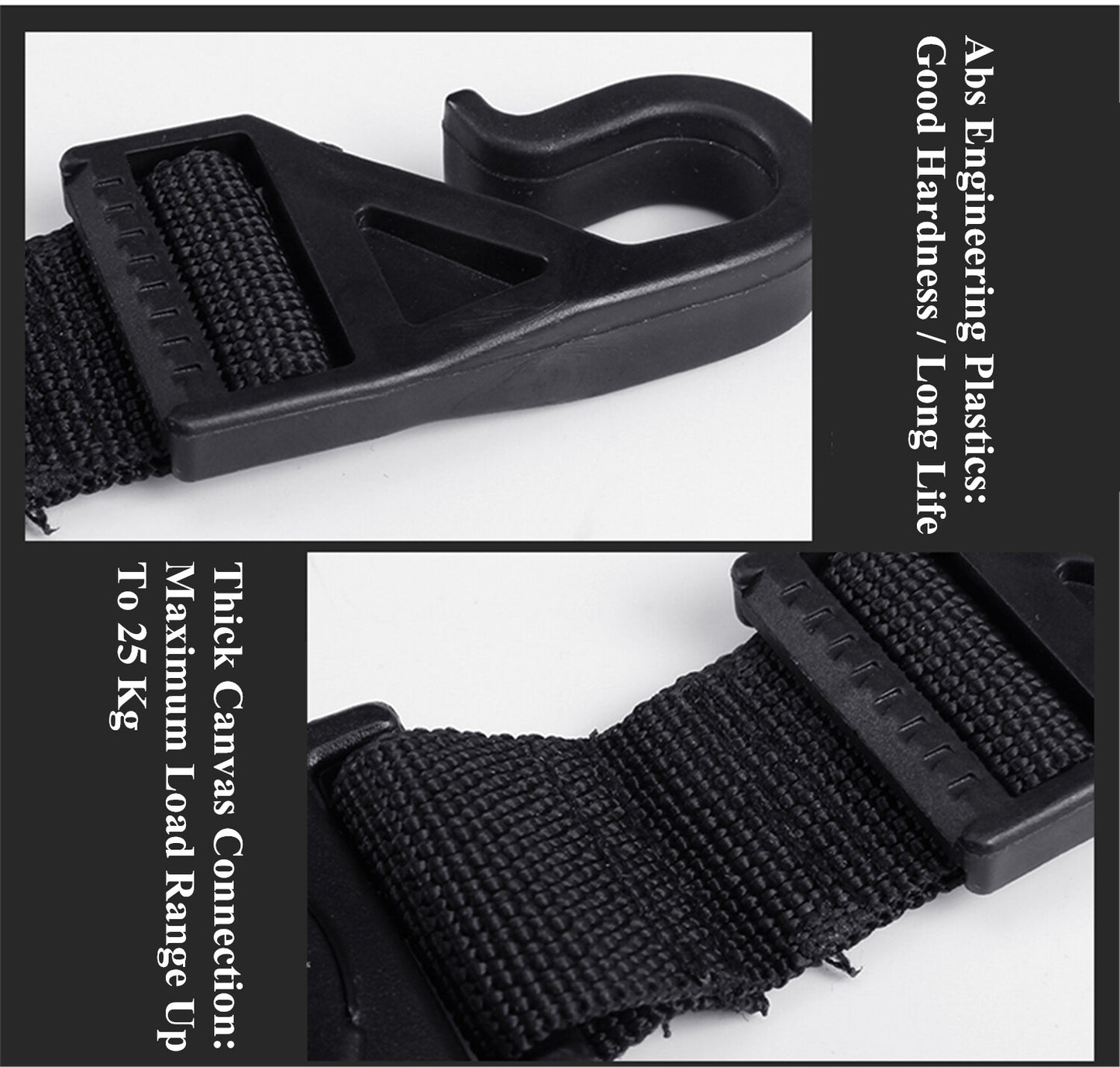 2-PACK Headrest Hook Hanger for 2018-2025 for Jeep for Wrangler JL JT Sports Rubicon JT