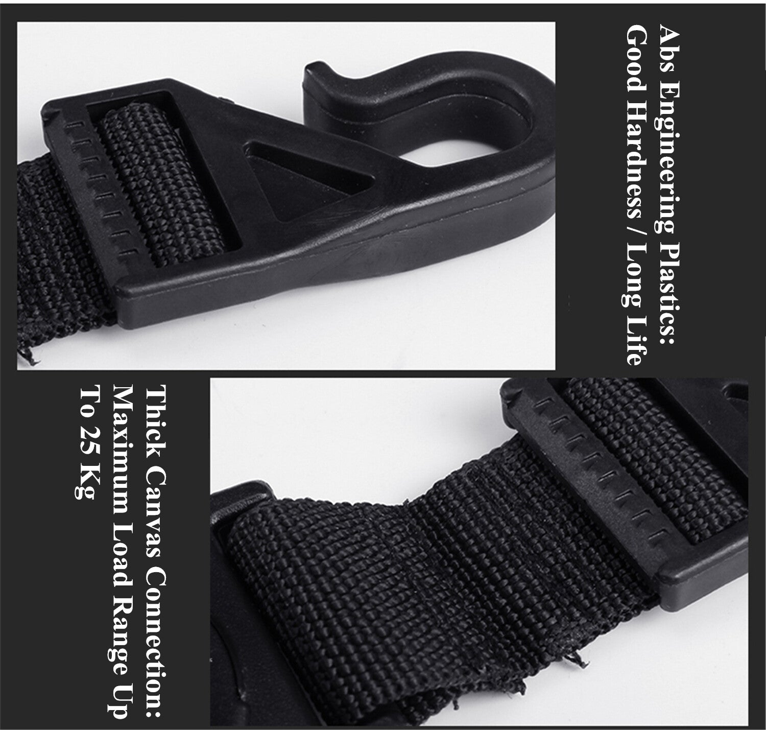 2-PACK Headrest Hook Hanger for 2018-2025 for Jeep for Wrangler JL JT Sports Rubicon JT