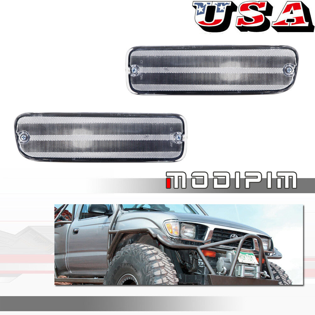 for CHRome Parking Light Housing Left and Right Dual Set for 1995 - 2000 for Tacoma - v