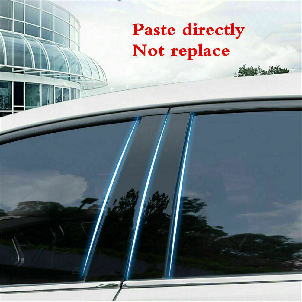 BC Pillar Panel Trim for Jeep Grand Cherokee 2011-2021 6pc Door Cover Piano Post