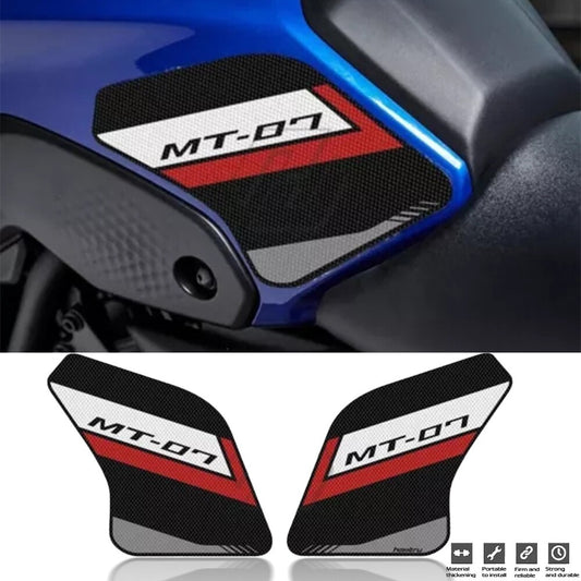 Motorcycleide Tank Pad Protection Knee Grip Anti-slip for Yamaha MT-07 21-2022