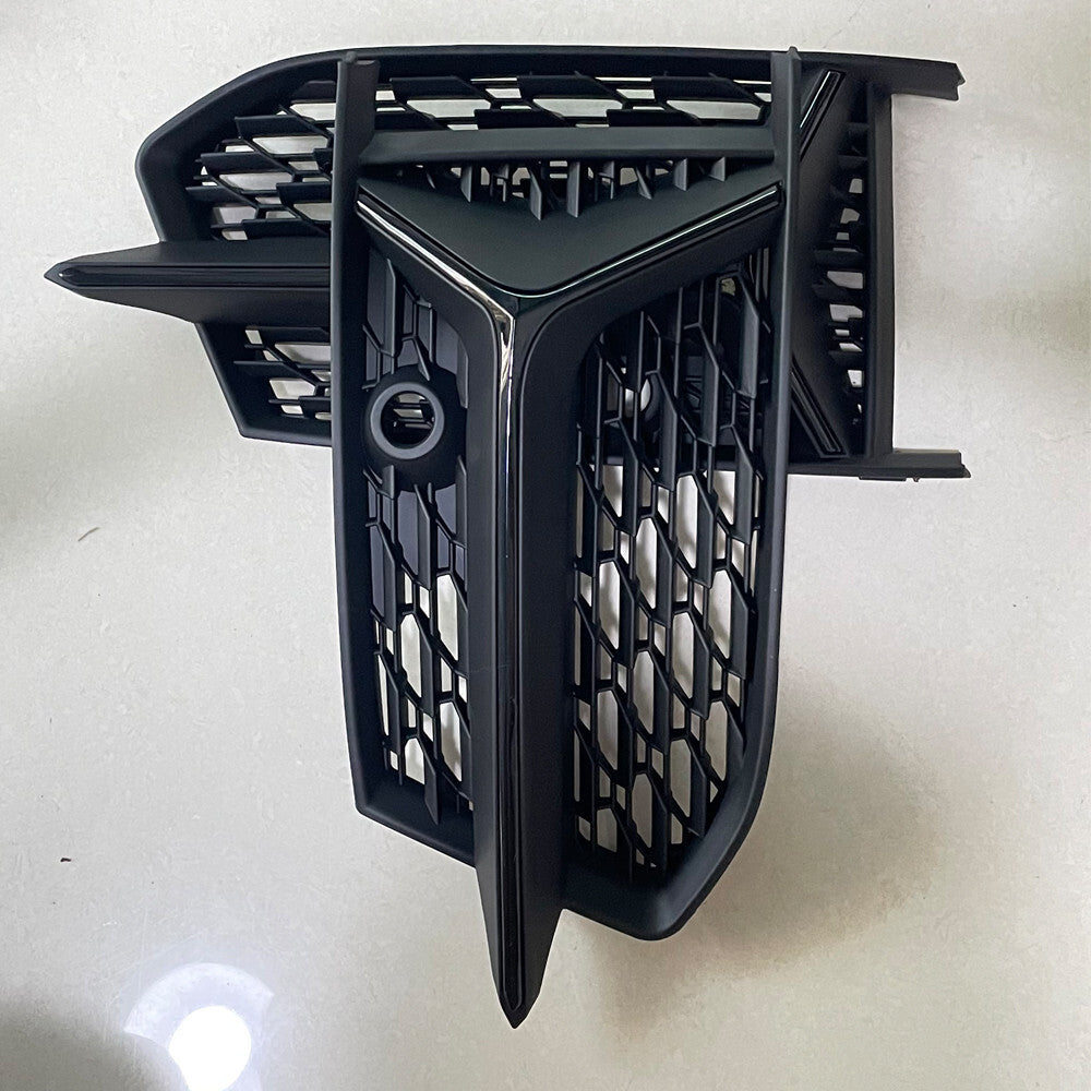 Black Fog Lamp Grilles Cover Fit for Audi A6/S6 Sline 2019-2020 Fog Light Grill