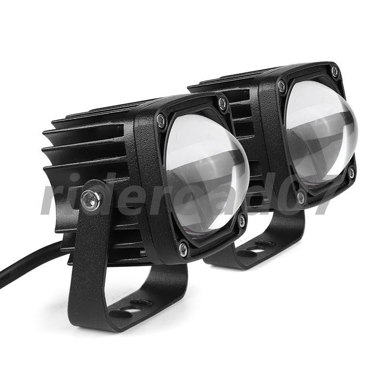 2x 2in LED Work Light Bar Cube Pods 8D Driving Fog Yellow White Offroad SUV Boat