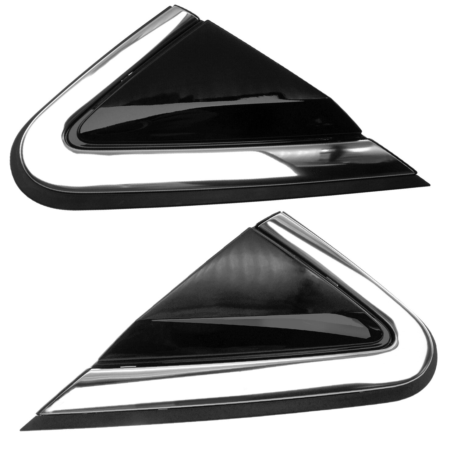 1 Pair Front LeftRight Mirror Corner Triangle Molding Fender for Nissan Murano