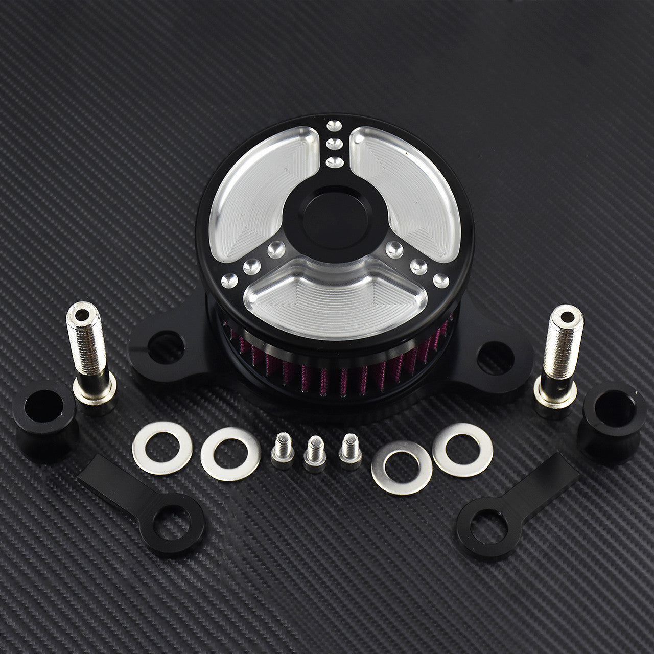 Dots Air Cleaner Intake Filter System Fit for Harley Sportster XL 883 1991-2017 Q