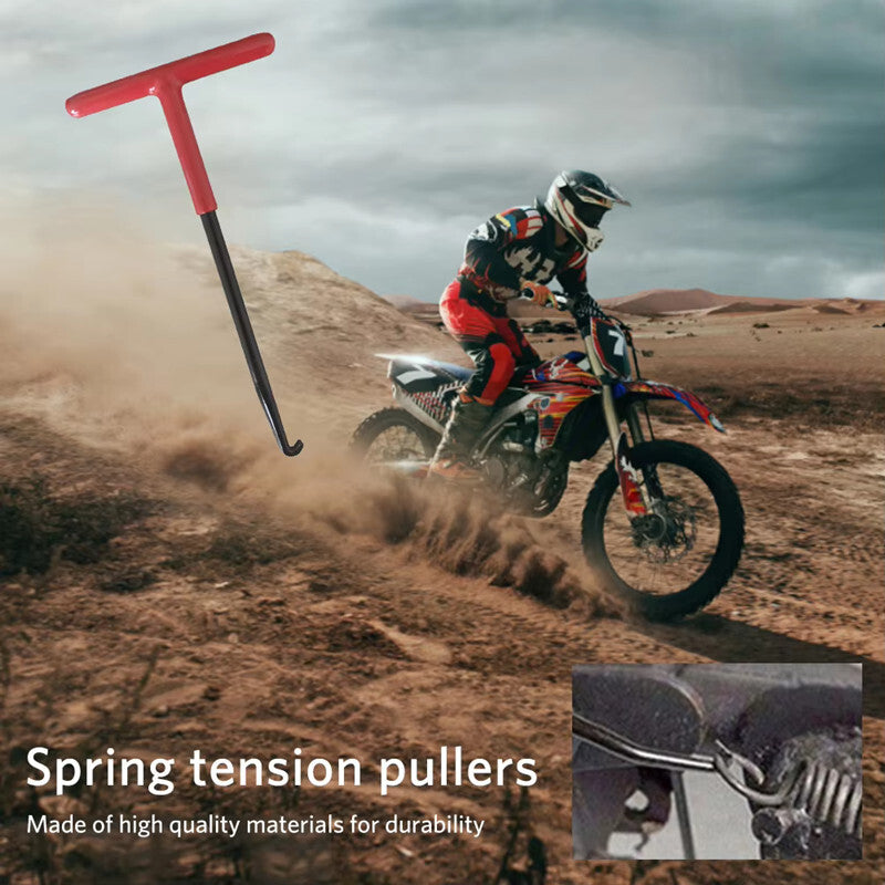 1Pc Motorcycle Spring Pull Tool T Shaped Handle Spring Removal Installed Hook
