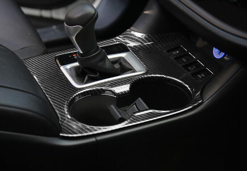 Carbon Fiber Print Console Gear Shift Panel 1pcs for Toyota Highlander 2014-2019