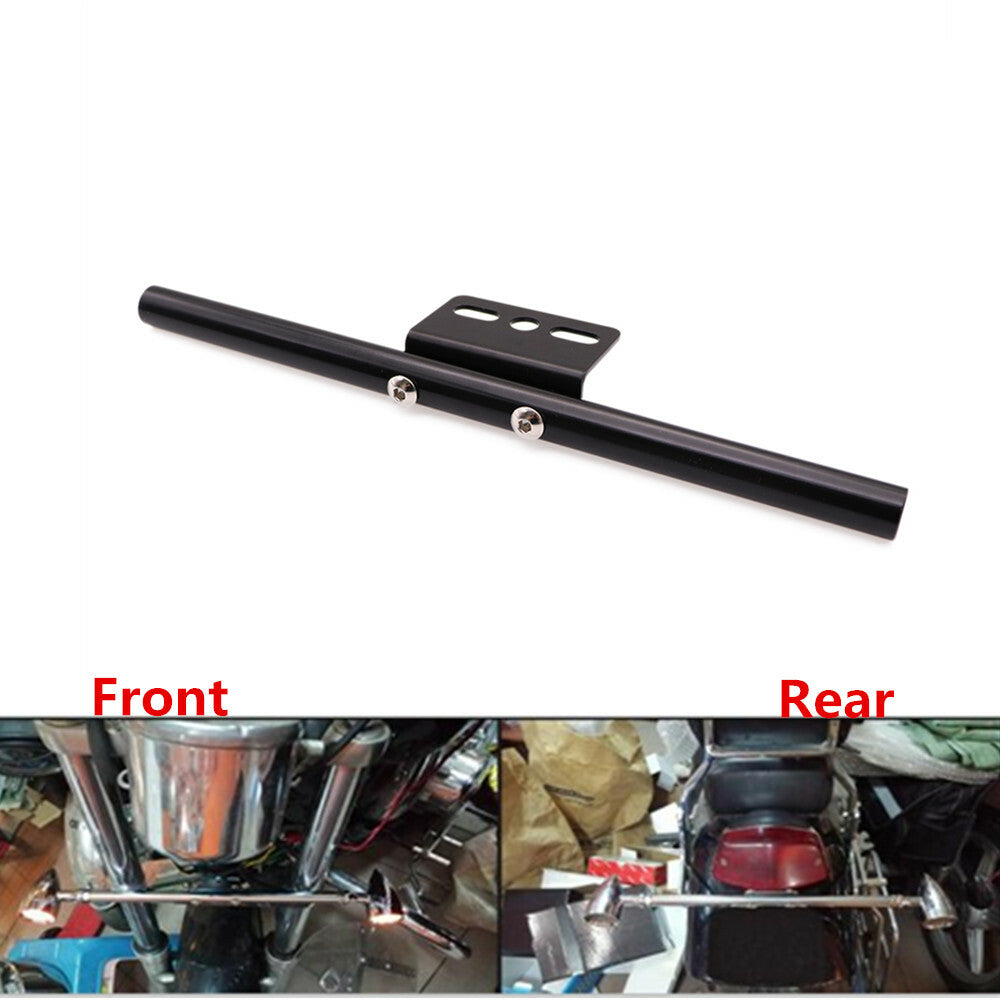Front Rear Metal Short Mount Turn Signal Light Tube Bar Bracket Bobber Custom Q