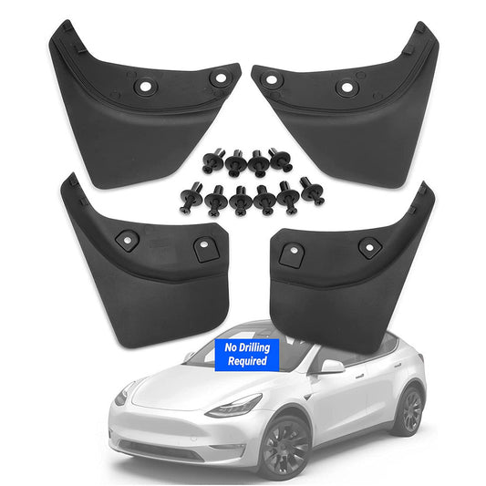 4-piece set of front and rear mudguard splash protection for Model Y 2020-2022 n