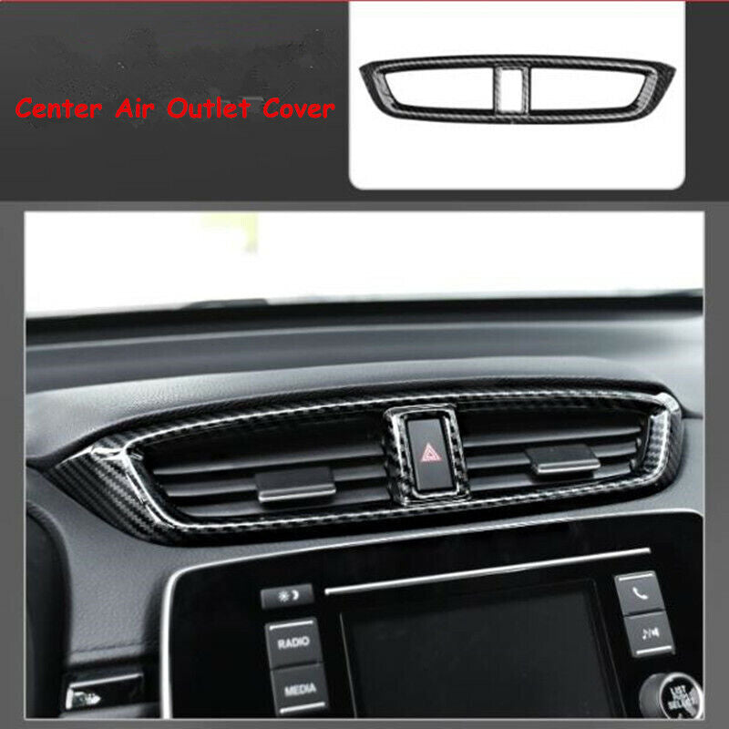 Carbon Fiber Outside Door Handle Molding Cover Trims For Explorer 2020-2023 v