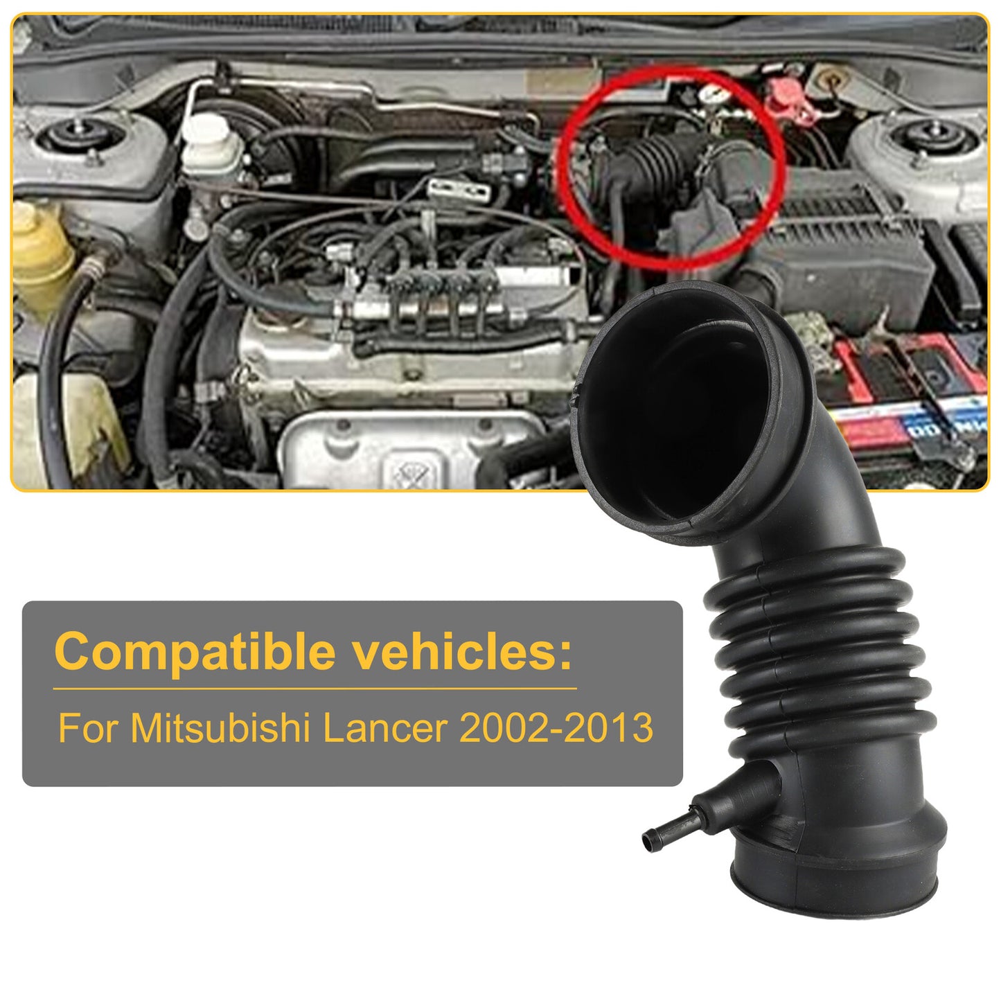 Air Cleaner Intake Hose MR529759 For 2002-2013 Sedan for Mitsubishi Lancer Cedia Q