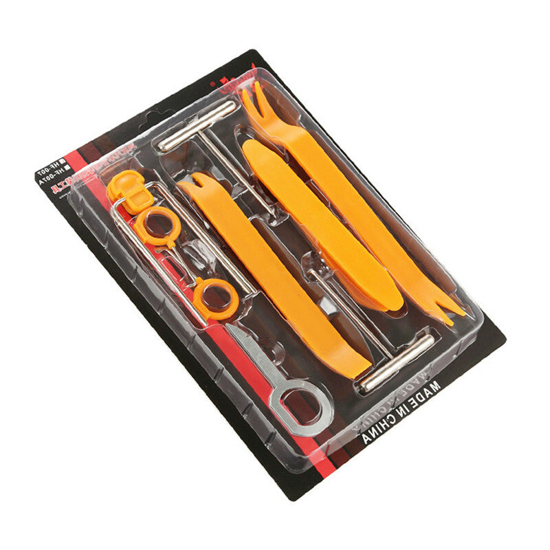 12Pcs Car Radio Door Clip Panel Trim Dash Audio Removal Open Installer Pry Tool