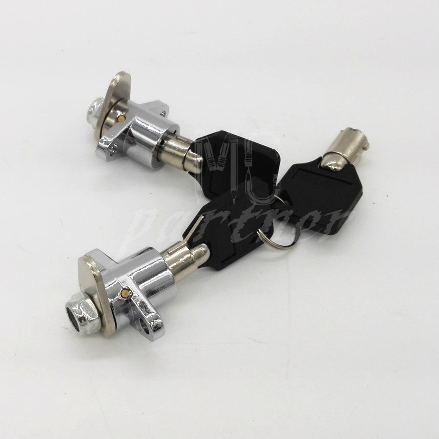 Preminum Hard Black Saddle Bags Lock  Keys Set for Harley Road Glide King Q