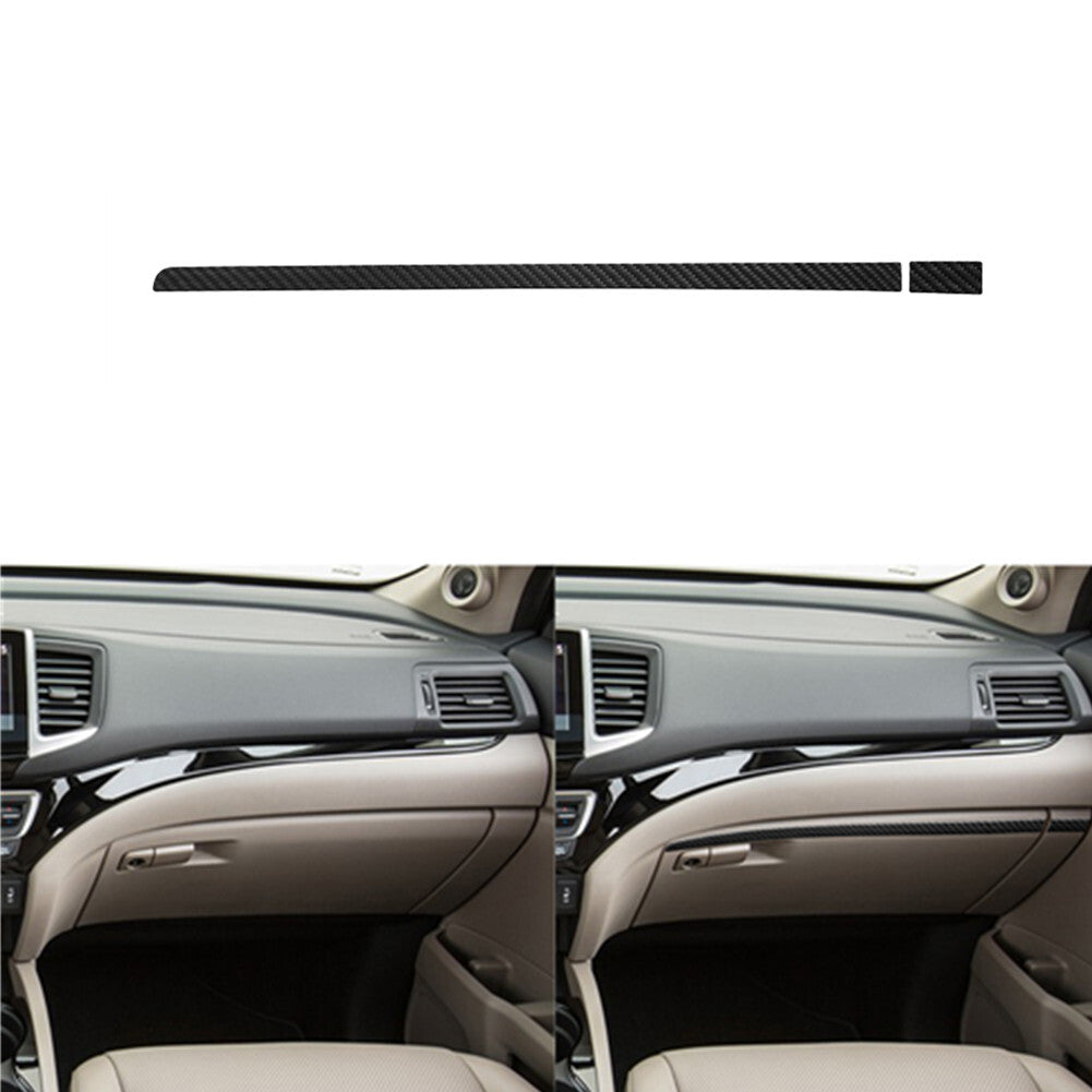 Red Carbon Fiber Interior Dashboard Panel Strip Trim for Audi A4 S4 2005-2008 v