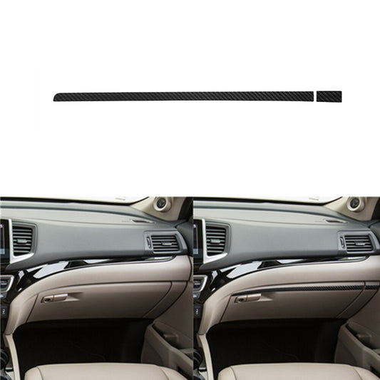 Red Carbon Fiber Interior Dashboard Panel Strip Trim for Audi A4 S4 2005-2008 v