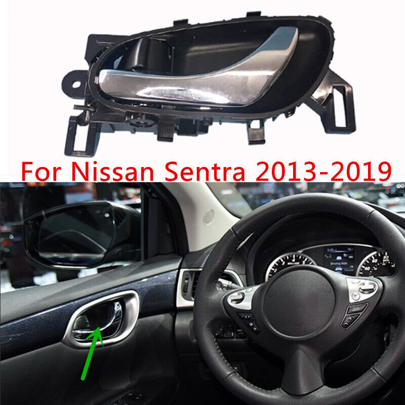 Front Left Inside Interior Door Handle Accessory Fit for Nissan Sentra 2013-2019