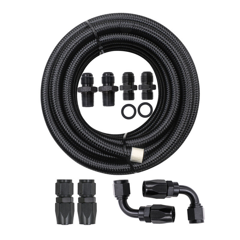 Car Automatic Transmission Cooler Line Kit 6 AN Steel Braided 4L60E 4L65E v