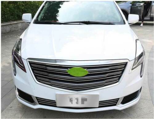 For 2018-2020 for Cadillac XTS Car Front Center Mesh Grille Grill Chrome Strips Trim