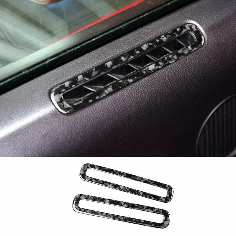 Forged Carbon Fiber Interior Door Air Outlet Vent Cover for Ford for Mustang 2015-22