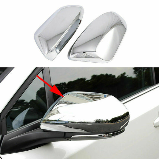 for Toyota for Corolla 2019-2023 ABS Chrome Side Door Mirror Wing Trim Cover 2P