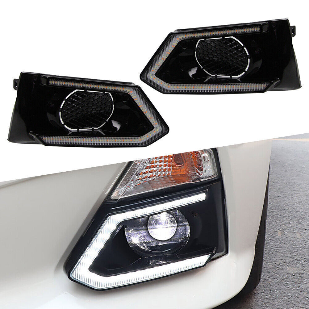 for Nissan Altima Teana 2019-2020 Double Colors LED DRL Daytime Running Lights Q