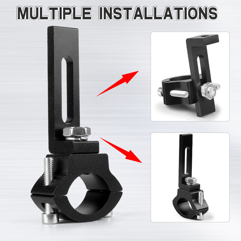 2pcs 22-31mm Motorcycle Spot Headlight Fog Light Fork Mount Clamp Bracket Holder