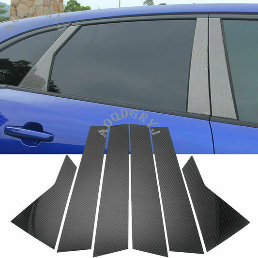 Chrome Pillar Posts for Kia Optima 2016-2020 6Pcs Set Door Trim Mirror Cover Kit v