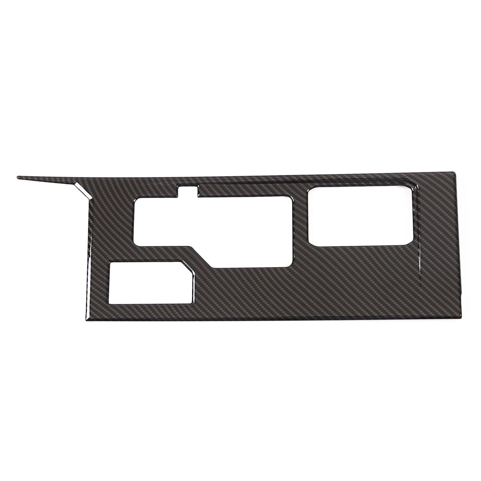 Carbon Fiber Center Console Pattern Knife Trim Cover for Corvette C8 2020-2024- v