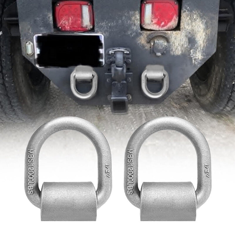 12-piece welded heavy-duty trailer truck D-ring anchor 1/2 forged D-ring