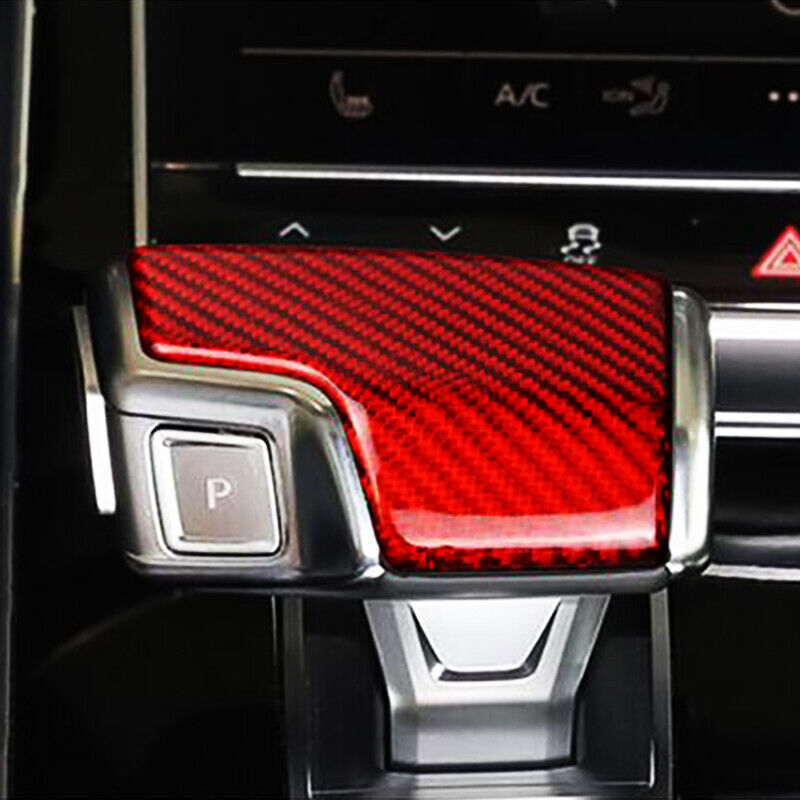 Real Carbon Fiber Gear Shift Knob Cover Trim for Audi for A8 Q8 Q7 A7 for A6 S7 S6 RS6 Q
