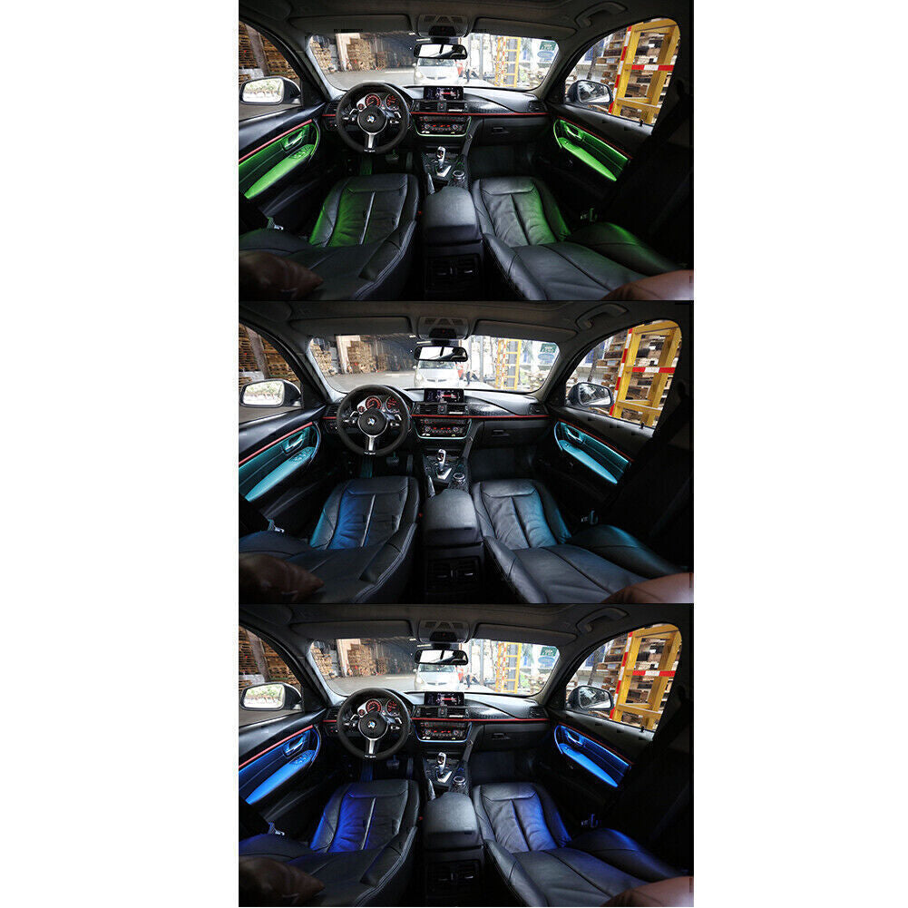 Car Interior LED Ambient Atmosphere Light Strip 9 Color for BMW 3 Series F30 F31