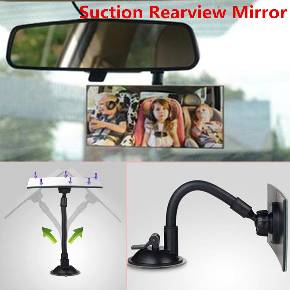 General Motors truck wide flat interior rearview mirror suction cup sticks to the rearview mirror clearly - n