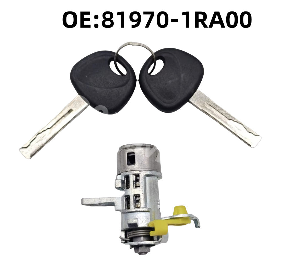 Fit for Hyundai Accent 2012-2017 81970-1RA00 Car Door Lock Cylinder With 2 Keys Q